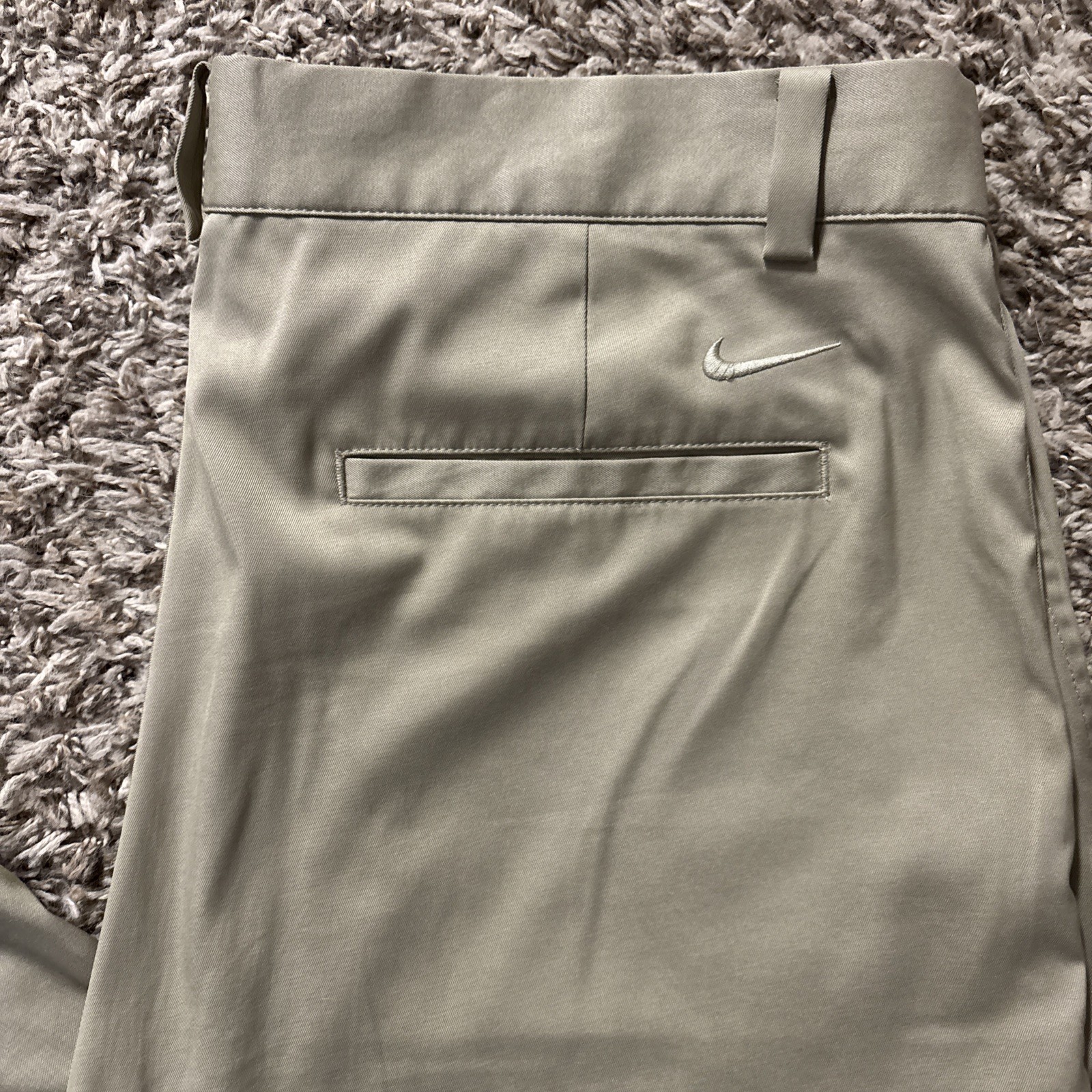 Nike Golf Dri Fit Pants Mens 34x34 Khaki Beige Standard Fit Performance Chino thumbnail 2