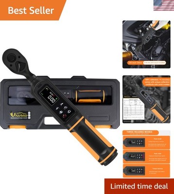 3/8'' Drive Electric Torque Wrench with ±1% Accuracy & Real-Time Alerts