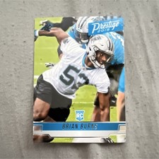 Panini 2019 Prestige Brian Burns Rookie #213 Carolina Panthers NFL Football Card. rookie card picture