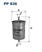 Kraftstofffilter Filtron Pp 836 Leitungsfilter FüR Vw Skoda Audi Bmw Mercedes A4