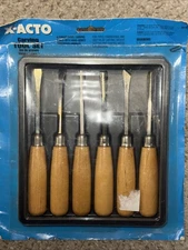 X-ACTO 6pc Carving Tool Set ~ Model X5179 New Chisel Gouge