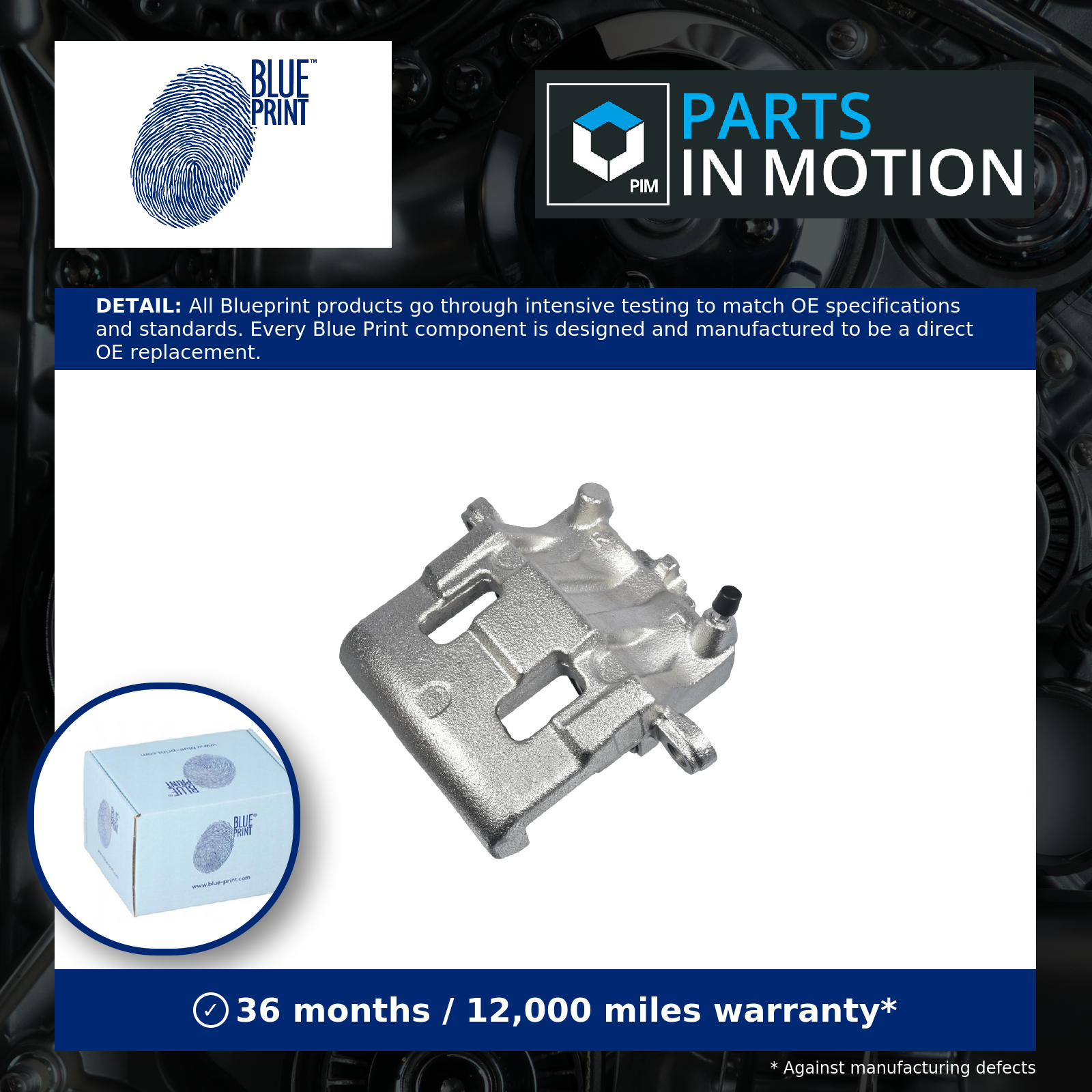 Brake Caliper fits MAZDA CX7 ER 2.3 Front Left 07 to 13 L3-VDT Blue Print New