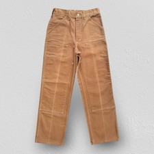 VINTAGE 1992 Carhartt Double Knee Canvas Pants - Workwear Union Made In USA