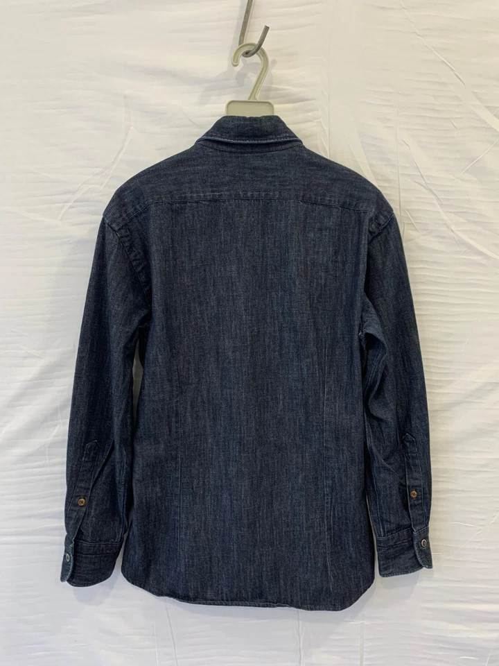 Barba Napoli Dandylife Denim Button-Up Shirt Men’s Medium (38/15) Italy #C2 - Image 2 of 4