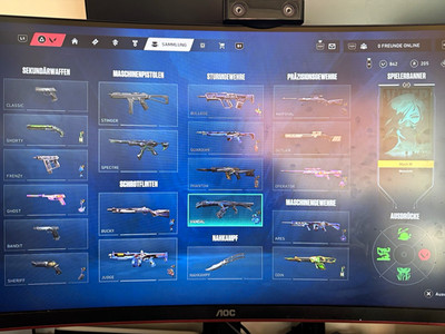 VALORANT Account zu verkaufen mit vielen Skins bei mehr Fragen einfach schreiben
