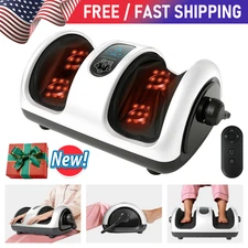 Shiatsu Foot Massager Machine W/ Heat Vibrate Deep Kneading for Plantar Fasciiti