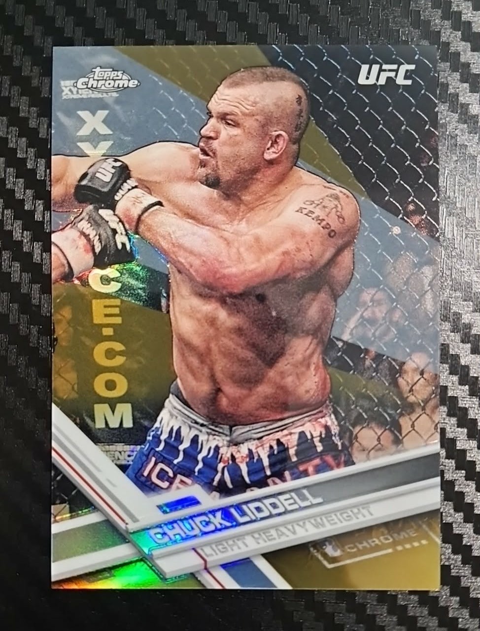 2017 Topps UFC Chrome CHUCK LIDDELL GOLD refractor /50