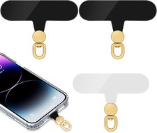 360 Rotatable Phone Tether Tab,3 Pieces Universal Phone Lanyard Patch without Ad