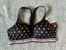 Champion Women's Moderate The Curvy Black Sports Bra Size 2X XXL Brand New NWT