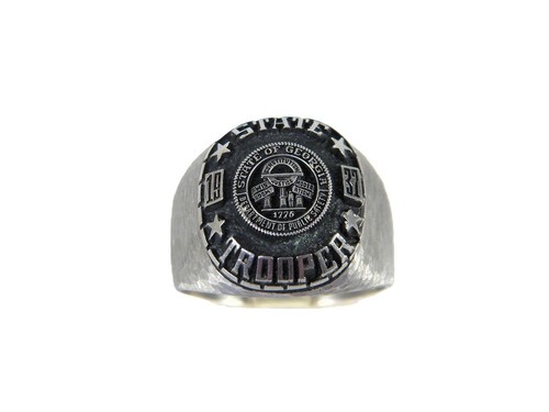 Georgia State Trooper Class Ring Starium Size 13 !! RARE !!