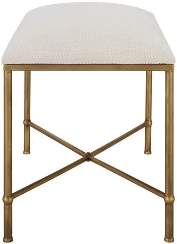 Uttermost 236-AVENHAM-BENCH-SM Avenham 24"W Black Framed Bench - Picture 5 of 12