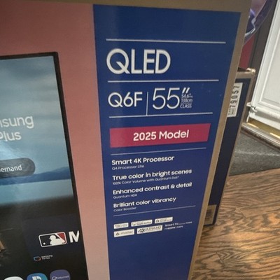 Samsung Q6F 55in QLED 4K Smart TV w/ HDMI, AirPlay, Alexa, 2025