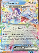 Pokémon TCG Lapras EX 032/142 SV07: Stellar Crown Holo Double Rare 220HP English