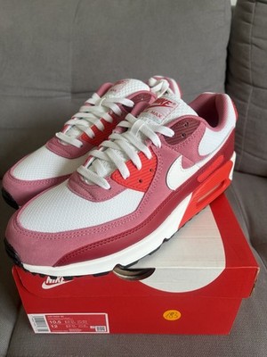 Nike Air Max 90 Peony White - LT Crimson Gr. 44,5 (10,5) NEU