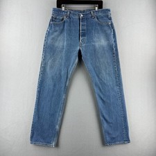 Vintage Levis Jeans Mens 38x34 Fits 36x31 501 XX Shrink to Fit Made in USA