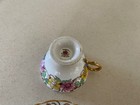 Vtg 50s ROSINA Fine China England Pink Yellow FLOWER Set Cup & Saucer  GOLD — photo 4