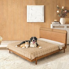 Waterproof Dog Bed Cover, Dog Pad Soft Plush Pet Blanket with Anti-Slip Back ...