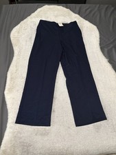 New Alfred Dunner Navy Blue Pull On Classic Fit Pants Size 10