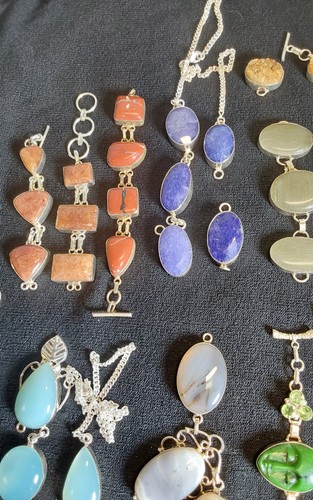 Jewelry Makers Bundle with Gemstones and 925 Silver- Unfinished Projects - Picture 4 of 9