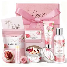 Gifts for Women, Birthday Gifts for Women, Bath and Body Gift Basket Mothers Day