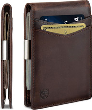 Money Clip Wallet - Mens Wallets Slim Front Pocket RFID Blocking Card Holder Min