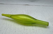 MCM Green Blenko Art Glass Decanter Flame Sto...