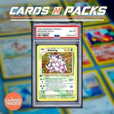 Carta Pokemon Nidoking 11/102 Holo Set Base Edizione 1 PSA 8