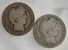 1902 & 1907 Barber Silver Quarters | Philadelphia | AG - Lot of 2