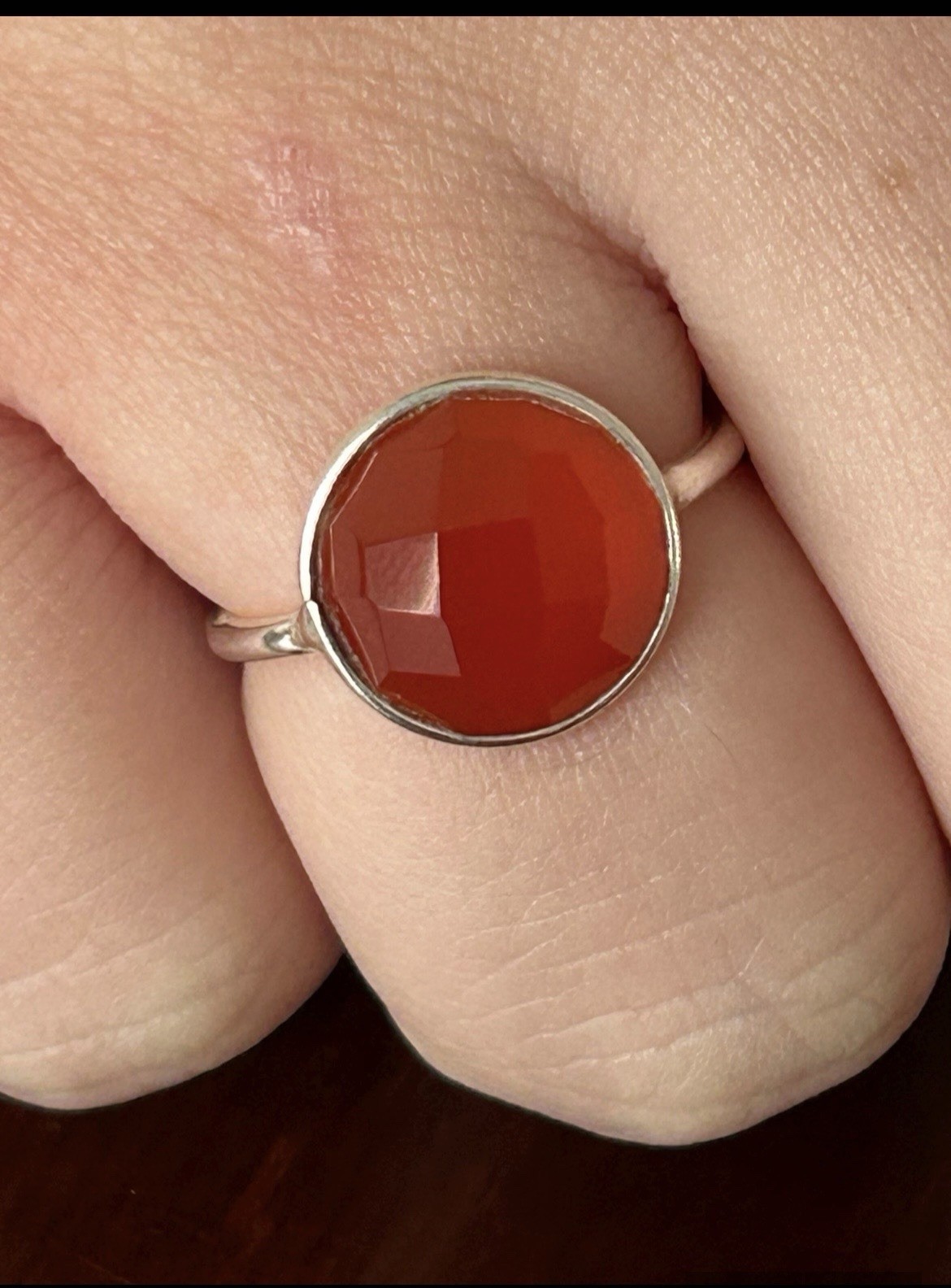 Bague cornaline orange pour sublimer vos tenues bohèmes et soirées