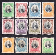 [233] Nicaragua 1903. Maxwell# 219-226 + 227N-230N, President Zelaya. MNG