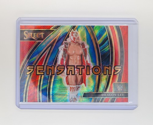 Dragon Lee Sensations Red Wave Prizm #/149 / 2024 Panini Select WWE