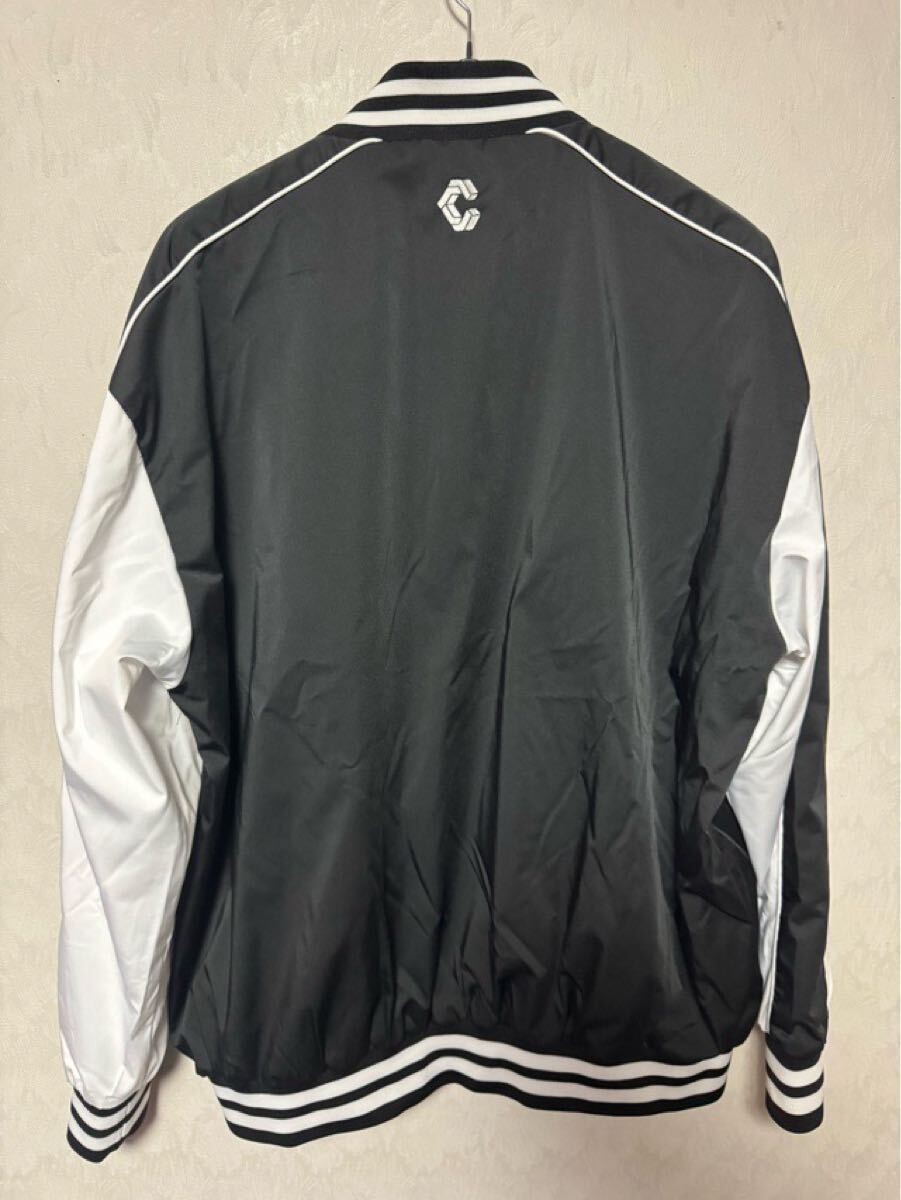 CRONOS stadium jacket nylon jacket black and whit… - image 4