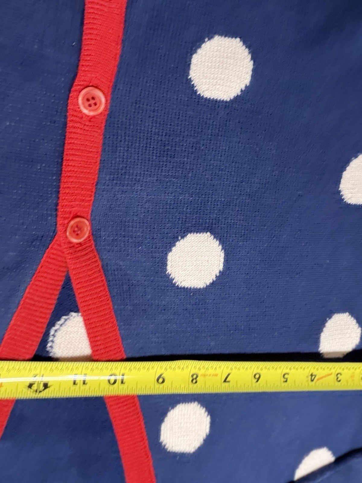 Vintage Polka Dot Pendleton Button Up Sweater.  M - image 8