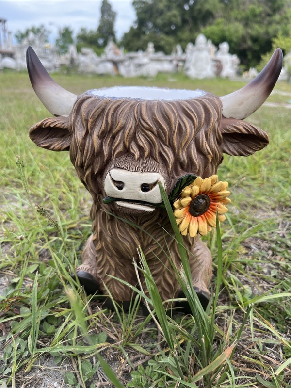 Latex Fiberglass Mold. Make Concrete Or Plaster 9.5 Inches Tall  HighlandCow pot