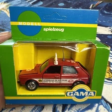 VINTAGE GAMA #8952 AvD VW GOLF 1/42 VW GOLF RED w/BOX GERMANY NIB