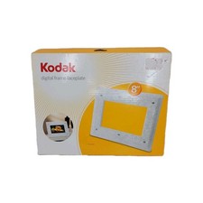 Kodak Digital Frame Faceplate 8" Frame Only Frosted Floral Glass SV811/EX811