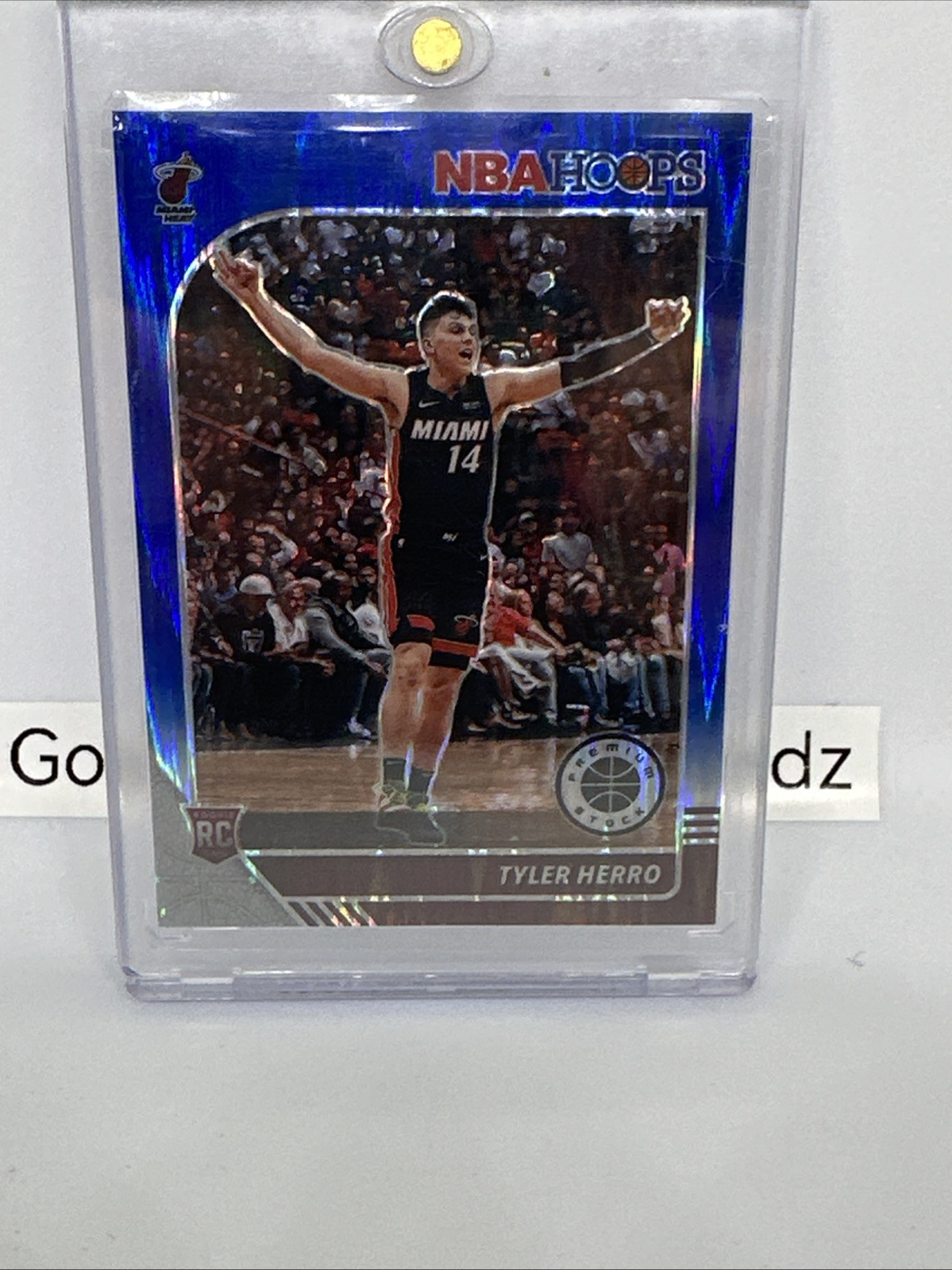 2019-20 Panini NBA Hoops Premium Stock - Blue Flash Prizm #210 Tyler Herro /49