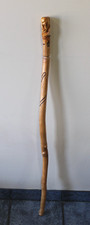 OOAK Handcarved Wood Walking Stick Staff 42 in. Protection Totem