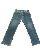 Vintage Levi's 501 Made In USA Button Fly Blue Jean - Measured 36x30 Tag 38x32 
