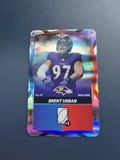Brent Urban SP 2025 Uno Elite #178 Blue & Red Foil Baltimore Ravens DT