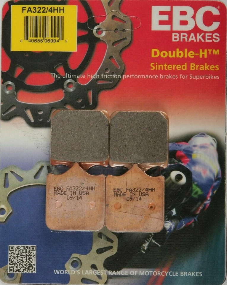 EBC HH sintered Front brake pad Fits TRIUMPH Speed Triple 1050 2007 - 2011 - Image 2 of 2