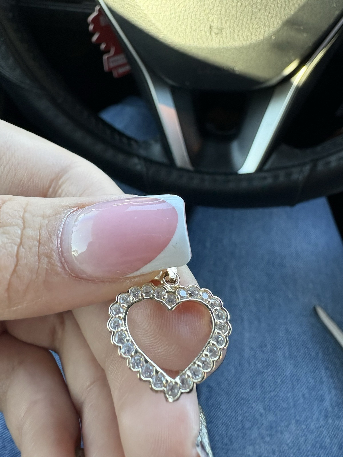 14k Solid Gold Heart pendant - image 1