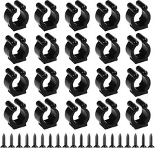 20 PCS Fishing Rod Clips, Wall Mounted Fishing Rod Holders, Billiards Snooker Cu
