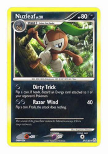Pokemon - Nuzleaf - 57/130 - Uncommon - Diamond and Pearl - NM