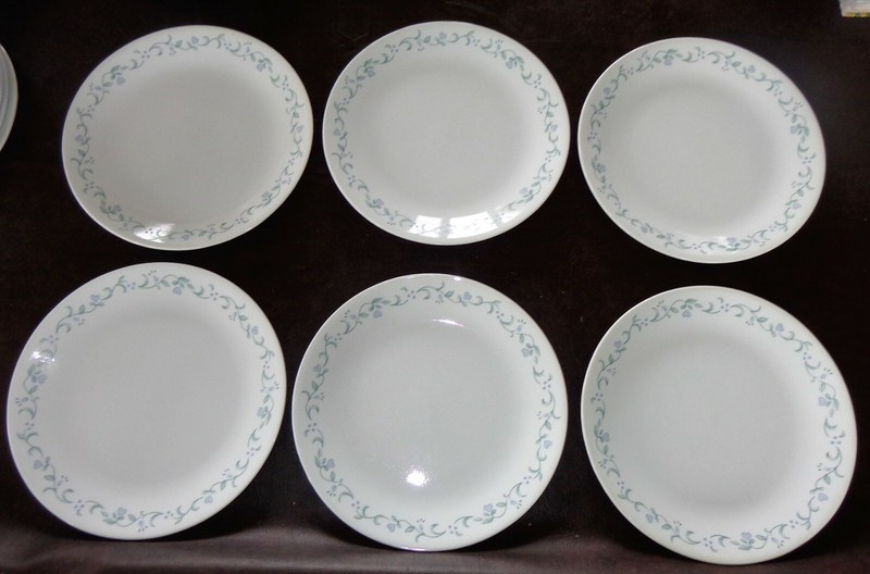 Set of 6 Corning Ware Corelle COUNTRY COTTAGE SEA & SAND DINNER Plates 10-1/4"