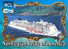 NORWEGIAN PRIDE OF AMERICA CRUISE SHIP PHOTO MAGNET 4 X 3 INCHES