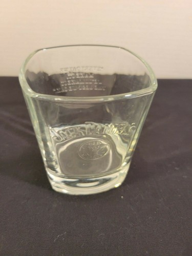 Jack Daniels Old No 7 Square Rocks Glass Signed Embossed Every Day We Make It - Picture 2 of 10