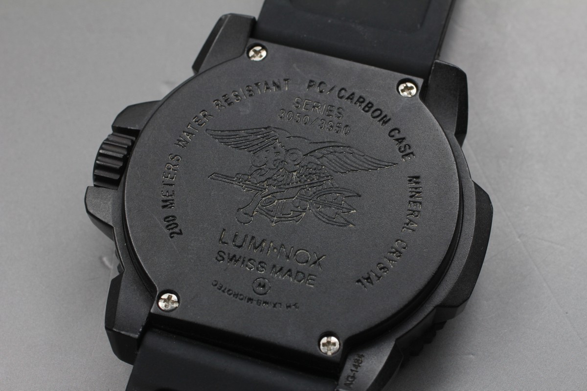 Near MINT] Luminox Navy Seals 3050/3950 Blackout Men's