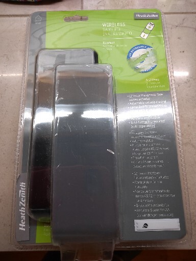 Wireless Doorbell Black Gray 3 Chime Tones 150ft Range Adjustable Volume Modern Design-image