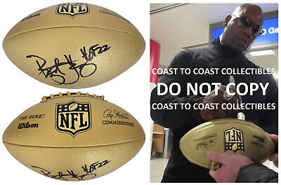 Bryant Young San Francisco 49ers Notre Dame signed football COA proof autograph Bryant Young San Francisco 49ers Notre Dame signed football COA proof autograph